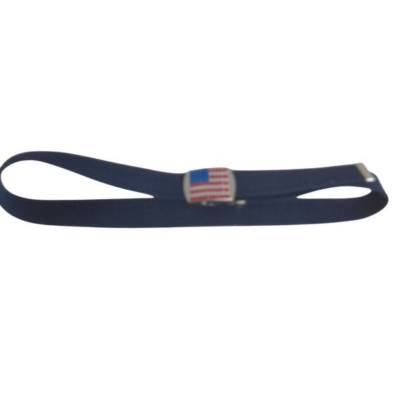 Vintage Rhinestone American Flag Belt One Size - Picture 3 of 8